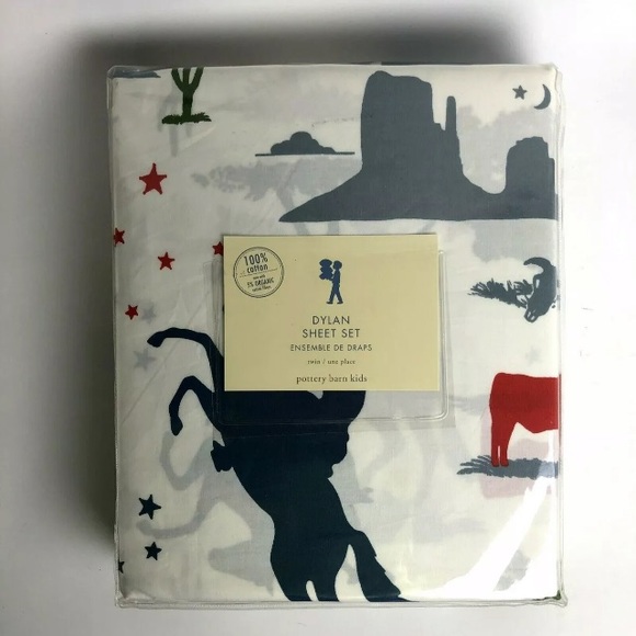 Pottery Barn Kids Other - Pottery Barn Kids Twin Cowboy western Sheet set
